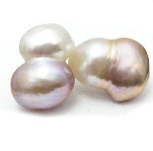 Pink and White Double Pearl Earrings
